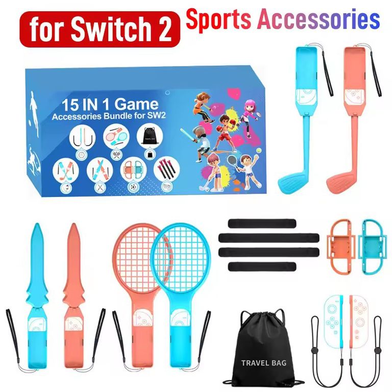 Paquete de accesorios deportivos todo en uno 15 en 1 Switch 2