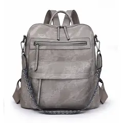 TIOZONEY - Mochila Cartera Urban Chic PU Mujer a la Moda Multiuso