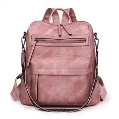 TIOZONEY - Mochila Cartera Urban Chic PU Mujer a la Moda Multiuso