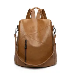 TIOZONEY - Mochila Cartera Urban Chic PU Mujer a la Moda Multiuso
