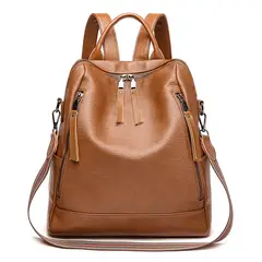 TIOZONEY - Mochila Cartera Urban Chic PU Mujer a la Moda Multiuso