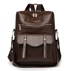 TIOZONEY - Mochila Cartera Urban Chic PU Mujer a la Moda Multiuso