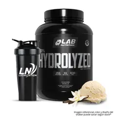 LAB NUTRITION USA - Hidrolizada Lab Nutrition 100% HYDROLYZED 5 LB - Vainilla + Shaker