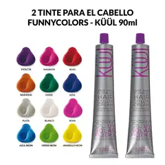 GENERICO - Tinte para el Cabello Funny Colors - KUUL 90ml AZUL
