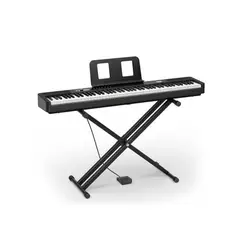 DONNER - Piano Digital Con Soporte Movible 88 Teclas Dep20 Lite Negro