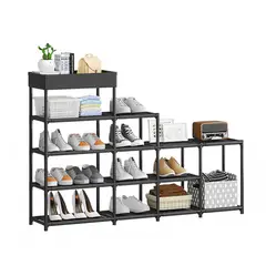 GENERICO - Zapatero Armario de Almacenamiento Organizador Estante de Zapato Negro