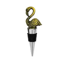 GENERICO - Tapon para Botella Flamingo Color Dorado Inox