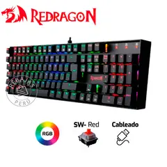 REDRAGON - Teclado Mecánico K551RGB MITRA Español Switch Rojo RGB