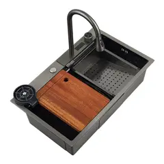 ALFA - Lavadero De Cocina Acero Inox Smart Premium Multifuncional AFL-555