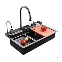 ALFA - "Lavadero De Cocina Multifuncional Acero Inox Smart Premium Industrial ALF-556 "