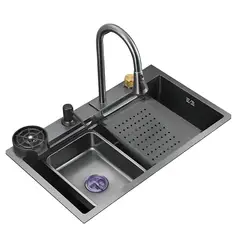 ALFA - Lavadero de Cocina Multifuncional Premium Cromado AFL-554