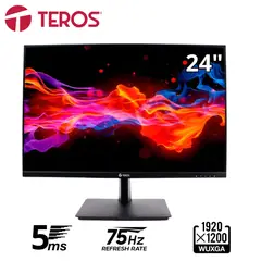 TEROS - Monitor plano TE-2419CS 24 WUXGA IPS 75Hz 5ms HDMI VGA negro