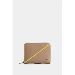 VELEZ - Vélez Billetera Grecia Cuero Mujer Con Cremallera Arena