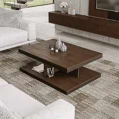 AMUEBLE - Mesa de centro * PALOAS * Marron MELAMINA 18MM