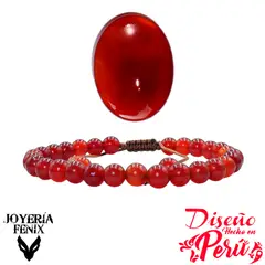 JOYERIA FENIX - Pulsera Piedras Naturales Ajustable 6mm - Joyería Fénix