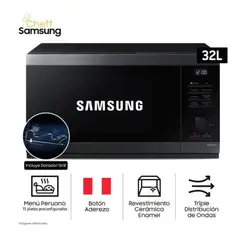 SAMSUNG - MICROONDAS 32L MG32DG4524AGPE CON DORADOR