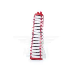 VENTURI - METALOFONO 2/8 15 NOTAS ROJO INCLUYE FUNDA