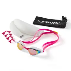 FINIS - Lentes de Competencia Mach One Pink Opal Mirror + Gorro