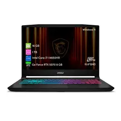 MSI - Laptop Gamer Katana 15.6″ QHD 165Hz i7-14650HX 16 GB 1 TB SSD RTX 5070 Win11 Home