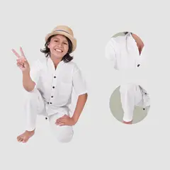 FORBER - CONJUNTO NIÑO BLANCO 2 PIEZAS