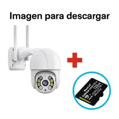 GENERICO - CAMARA WIFI GIRATORIA ICSEE 4MP UHD EXTERIOR-INTERIOR + MEMORIA KINGSTON 128GB