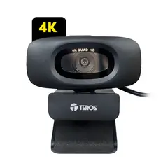 TEROS - Cámara para computadora Webcam TE-9073N 4K con micrófono