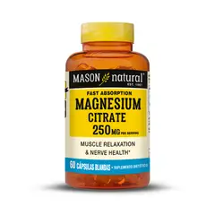 MASON NATURAL - Citrato de Magnesio -Mason Natural - 60 Cáps. Blandas