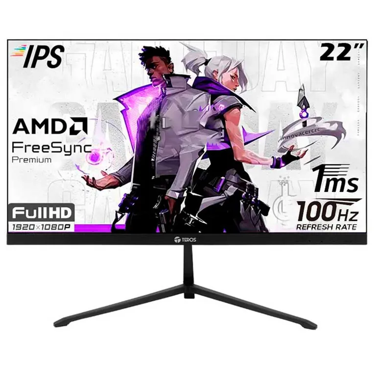 Monitor Teros TE-2128S 22 IPS 100Hz 1MS 1920x1080 FHD FREESYNC