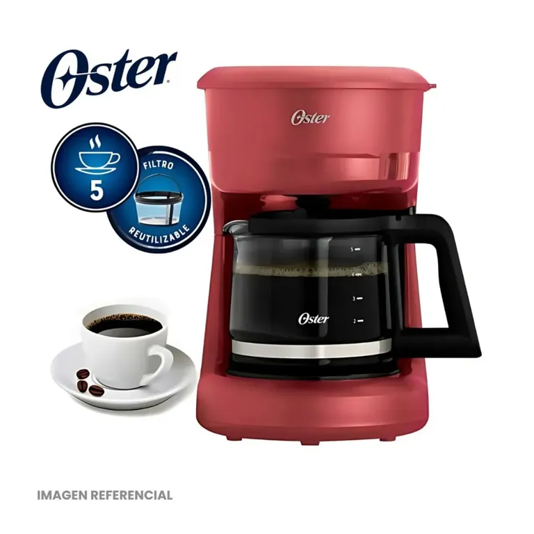 Cafetera 5 Tazas con Filtro Reutilizable BVSTDCS51R