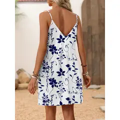 KAST PE - Vestido Raura de Tirantes Amplio con estampado botánico – Talla M