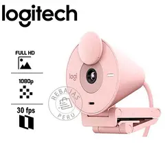 LOGITECH - Cámara Brio 300 FHD 1080p USB-C Rose con Micrófono Integrado
