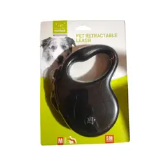 GENERICO - Correa retráctil para perros Nunbell 5m negra hasta 20kg