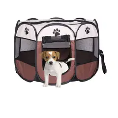 GENERICO - Corral Plegable Portatil Jaula Gato Perro Mascotas -Talla M