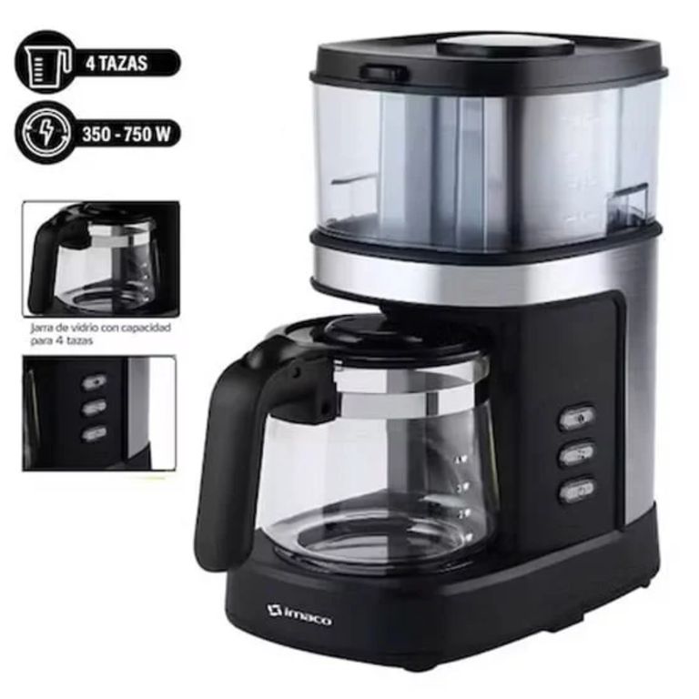 Cafetera con Grinder 4 Tazas ICMG4070 – Negro