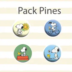SNOOPY - Pack de pines x4 2