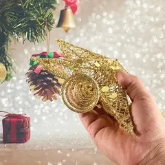 GENERICO - Decoración de estrella para árbol de Navidad