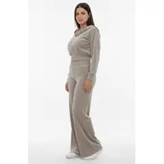 GAVISANDO - Conjunto bonny de piel suave - Casaca con cierre y Palazo