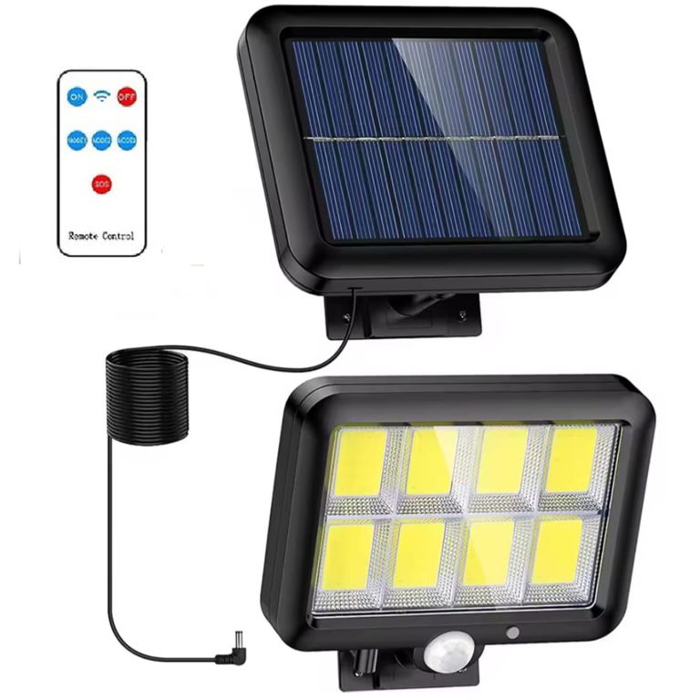 Reflector Lampara Luz LED para Exteriores con Panel Solar Luz LED