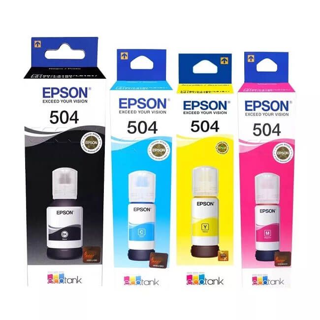 KIT DE 4 TINTAS 504 COLORES PACK T504