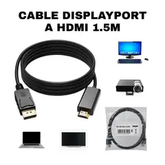 GENERICO - CABLE DISPLAYPORT A HDMI 15M PARA PC Y MONITOR
