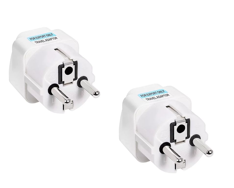 Pack de 2 Adaptadores de Enchufe Universal Europeo – De Viaje