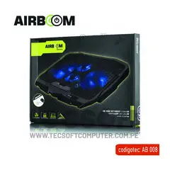 AIRBOOM - VORTEX AB 008 BASE CON COOLER 2FAN 12.5CM 2FAN 7CM