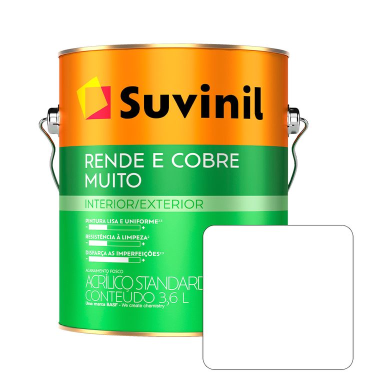 LÁTEX RINDE & CUBRE MUCHO BLANCO X 3.6 L