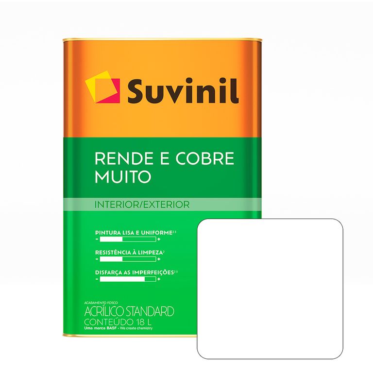 LÁTEX RINDE & CUBRE MUCHO BLANCO X 18 L