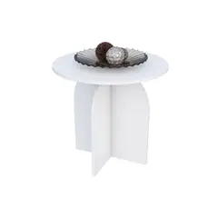 MUEBLES MACRUMO - Velador minimalista Liora Blanco