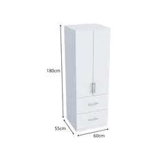 MUEBLES MACRUMO - Ropero elegante Narel Blanco