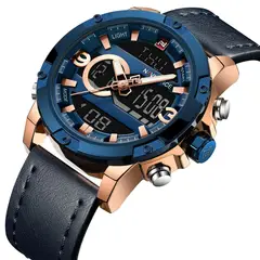 NAVIFORCE - RELOJ 9097 CUERO AZUL