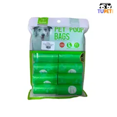 TUPET SHOP - Bolsas para popo para perro Biodegradables X 12 Unidades