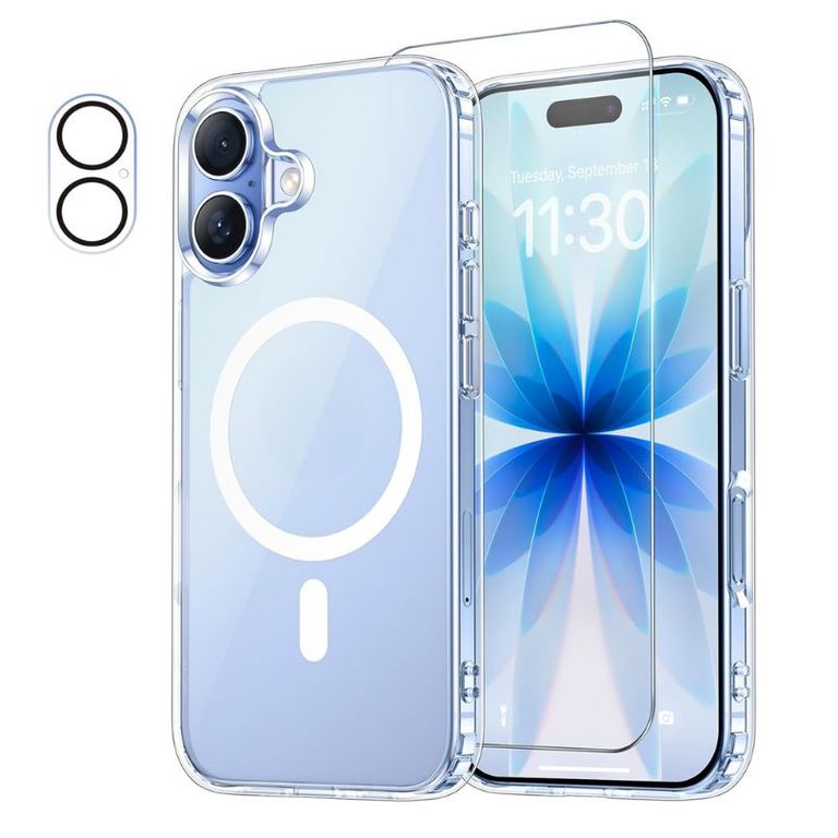 Funda Case Protector Para iPhone 17 + Mica Vidrio Y Camara