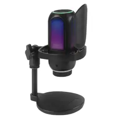 SEISA - MICRÓFONO CONDENSADOR CON ILUMINACIÓN RGB PARA PC